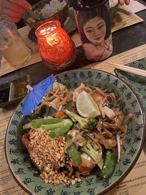Pad Thai with Heura Plant Based Meat   at Boa-Bao in Porto