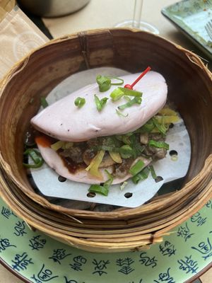 Vegan eggplant bao   at Boa-Bao in Porto