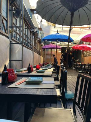 Inside the restaurant at Boa-Bao in Porto