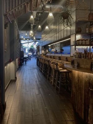 Entrance to restaurant  at Boa-Bao in Porto