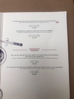 Vegan Menu, page 3 at Boa-Bao in Porto