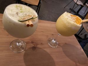 Frozen lime daiquiri and Banana mamma: quite good at GYS - Amsterdamsestraatweg in Utrecht