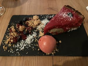 Cheescake: good, but not creamy enough for me. at GYS - Amsterdamsestraatweg in Utrecht