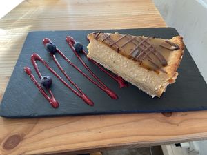 Cheesecake with pumpkin and chai: very good. They improved the creaminess of the ‘cheese’, which is great. at GYS - Amsterdamsestraatweg in Utrecht