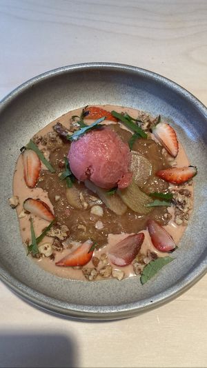 Strawberry rhubarb. Delicious   at GYS - Amsterdamsestraatweg in Utrecht