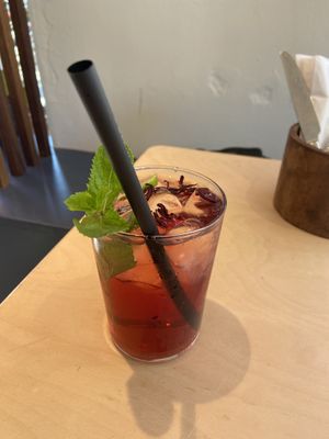 Hibiscus/cherry lemonade: refreshing and mildly sweet.  at GYS - Amsterdamsestraatweg in Utrecht