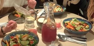 Forgot to take photos of the food for the first time! That says a lot. On view: three kapsalons & one mushroom steak (top left)   at GYS - Amsterdamsestraatweg in Utrecht