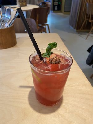 Apple/blackberry lemonade: quite good, but a bit too sweet for my taste  at GYS - Amsterdamsestraatweg in Utrecht