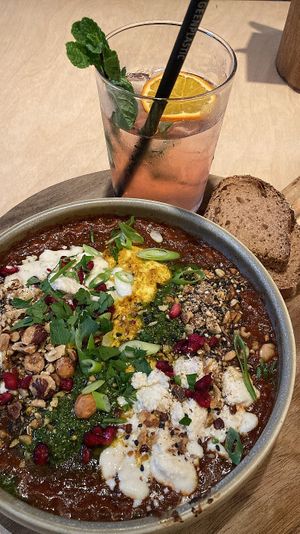 Shakshuka vegan - you can ask to replace the egg with tofu! Delicious  at GYS - Amsterdamsestraatweg in Utrecht