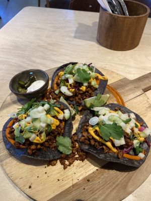 Mexican tostada: allright. The tacos were too hard for my taste, but the flavour was quite good  at GYS - Amsterdamsestraatweg in Utrecht