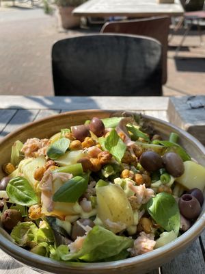 salad nicoise. very good but missing tomatoes.   at GYS - Amsterdamsestraatweg in Utrecht