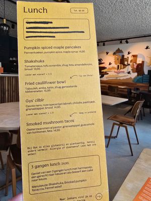 Lunch menu at GYS - Amsterdamsestraatweg in Utrecht