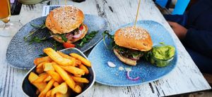 Falafelburger at Ben's Burger Bar in Buehl