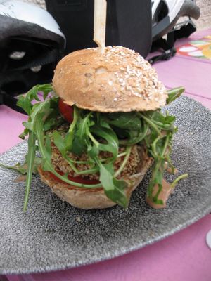 Tropical Garden Burger at Ben's Burger Bar in Buehl
