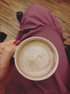 Raw organic cacao with oat milk and organic maple syrup  at Gildi Toidukoda Metsikud Maitsed in Parnu