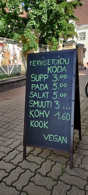 Prices Aug 2020 at Gildi Toidukoda Metsikud Maitsed in Parnu