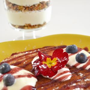 pancakes at Citrus Coffee in Caldas Da Rainha