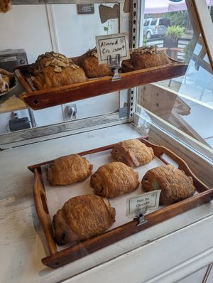 Almond and chocolate croissant at Idle Hands Bread Company in Richmond