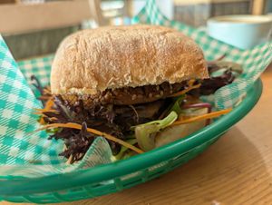 Tofu burger at Sonny Cafe in Inverleigh