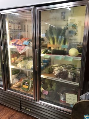 Cooler produce at Maggie's General Store in Kenai