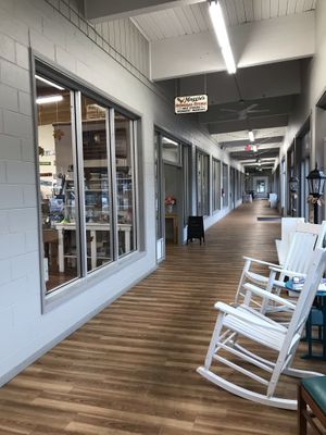 Indoor porch at Maggie's General Store in Kenai