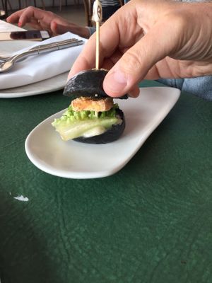 Tofu slider at Rick Shores in Burleigh Heads