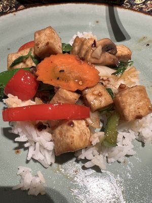 #34 Tofu with vegetables (spicy)  at Thai Zen in Bruges