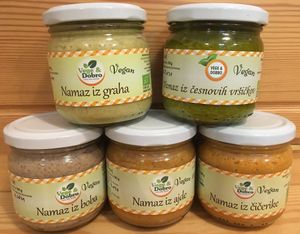 Vegan spreads. at Trgovinca in Zalec