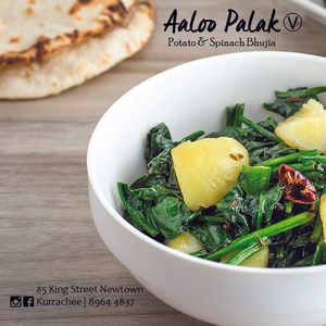 Aaloo Tarkari Bhujia / Potato and a vegetable of choice (Vegan) at Kurrachee in Newtown