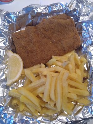 Plantbased Cordon bleu at Formosa Food in Vienna