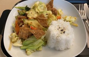 Japanese curry with soy  at Formosa Food in Vienna