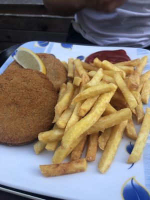 Vegan schnitzel at Formosa Food in Vienna