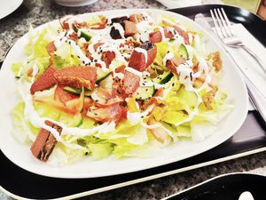 Salad platter at Formosa Food in Vienna
