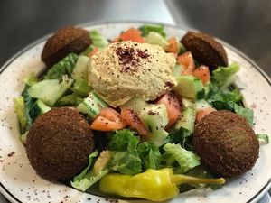 Falafel salad , just amazing . at OC Kabob in Ocean City