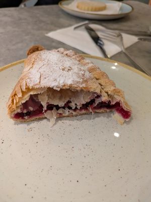 Apple and blackcurrant pasty at The Yellow Canary in St Ives
