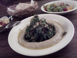 Hummus avocado  at Hummus Boutique in Bangkok