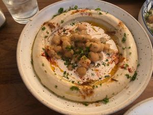 Original hummus at Hummus Boutique in Bangkok
