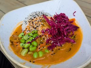 Vegan red curry at Dean & David - Friedrichstr in Berlin