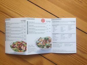 Menu part 2 at Dean & David - Friedrichstr in Berlin