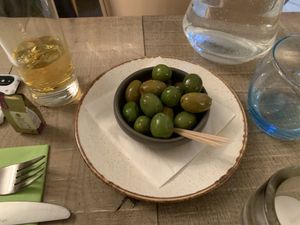 Olives  at Ego Mediterranean in Preston