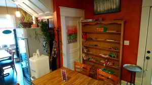 Kids good toys and books to get occupied without brainwashing them on a screen at Garden Song in Roanoke