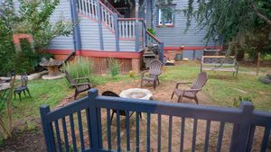 Outdoor sitting at Garden Song in Roanoke