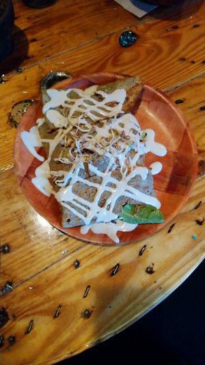 Vegan breakfast crepe at Garden Song in Roanoke