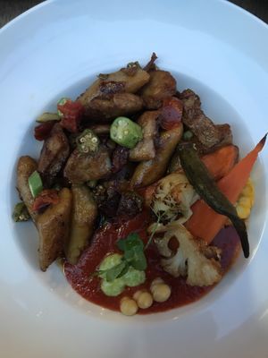 Bagnocchi with pomodoro  at Table Metis in Paris