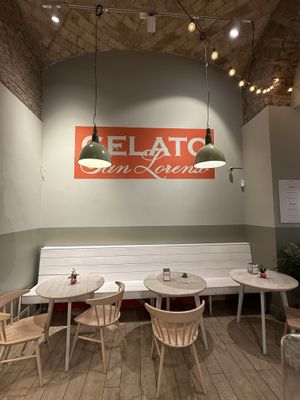 Hall  at Gelato San Lorenzo in Rome