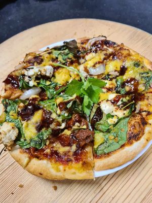 Vegan BBQ Jackfruit Pizza at Italia Pizza & Pasta in Currimundi