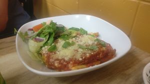 Vegan lasagne at Italia Pizza & Pasta in Currimundi