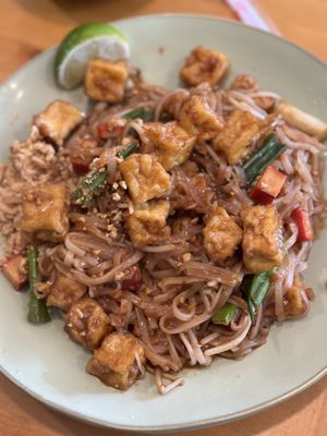 Pad Thai fried tofu. Excellent   at Lemongrass in Annapolis