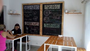 Some of the menu items at Kakao Cocina Vegana in La Paz