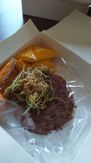 loved the sauces for the burger though. at Camino al Sol in Havana